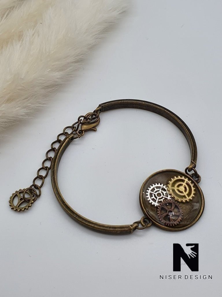 Armband STEAMPUNK altgold - NISER DESIGN