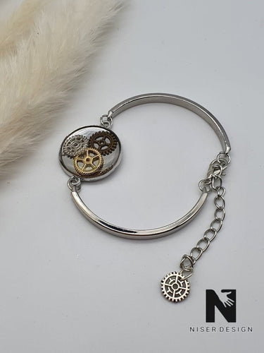 Armband STEAMPUNK silber - NISER DESIGN