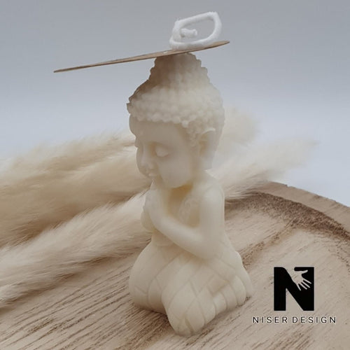 Buddha Kerze spirituell Rapswachs Neu - NISER DESIGN