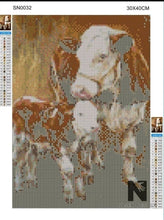 Lade das Bild in den Galerie-Viewer, Diamond Painting Bild round 30x40 KUH - NISER DESIGN
