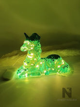 Lade das Bild in den Galerie-Viewer, Einhorn Lampe türkis glitter - NISER DESIGN
