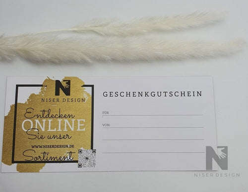 Gutschein im Wert von 50 EUR - NISER DESIGN