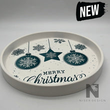 Lade das Bild in den Galerie-Viewer, Merry Christmas 17cm Deko Tablett neu - NISER DESIGN
